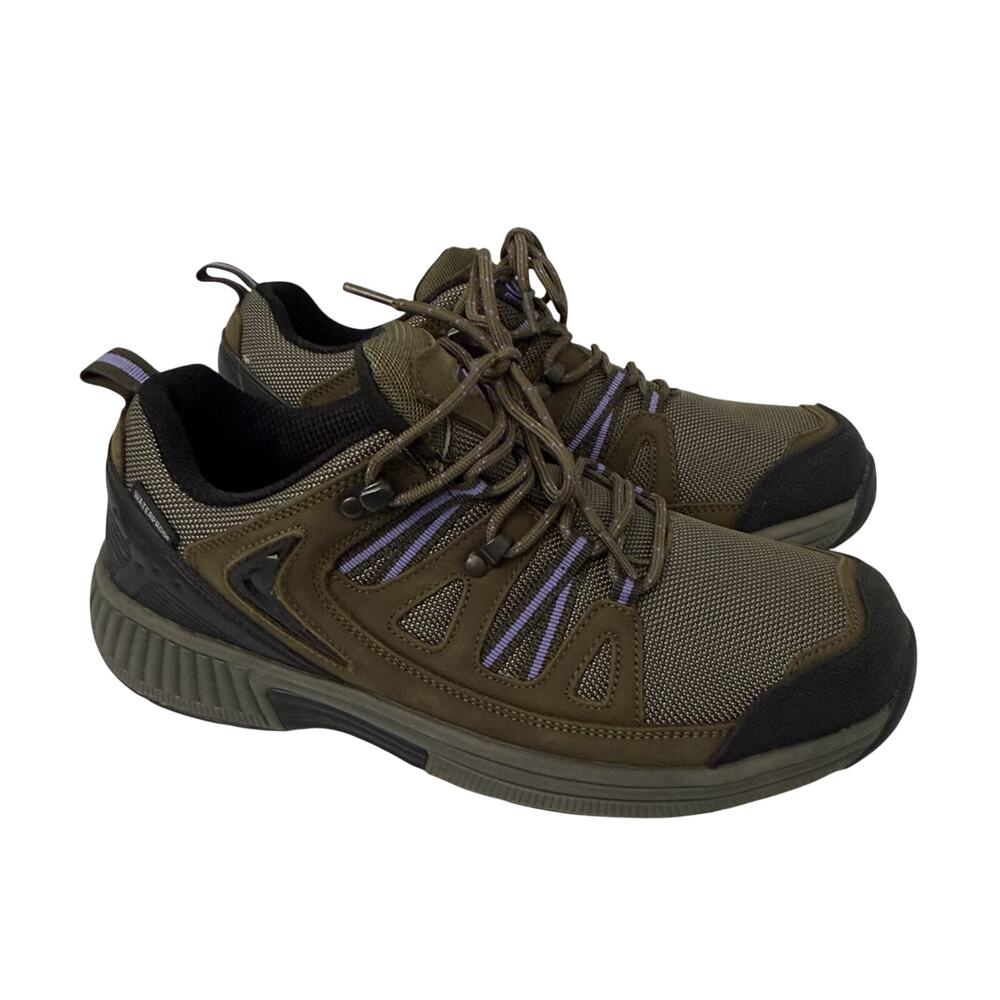Orthofeet Moravia Shoes Women's Size 10.5 B Waterproof Hiking Brown Purple 947